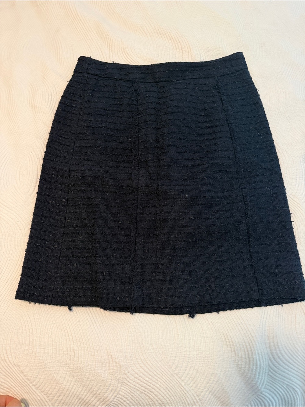 Brooks Brothers Black Textured Pencil Skirt